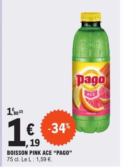 Boisson Pink Ace "pago"