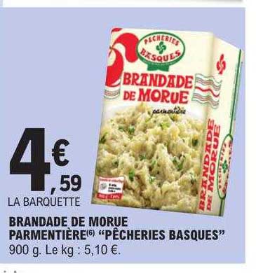 brandade de morue parmentière "pêcheries basques"