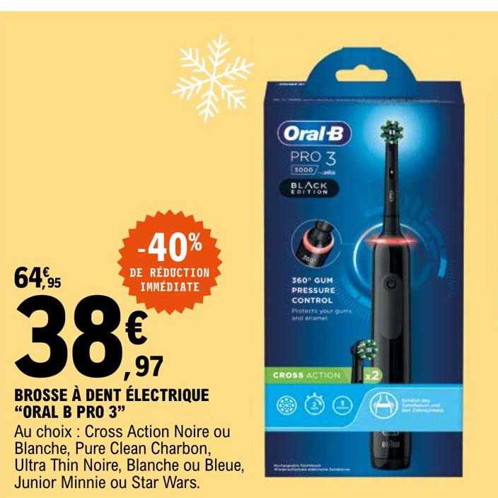 brosse à dent électrique "oral b pro 3"