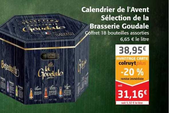 calendrier de l'avent sélection de la brasserie goudale
