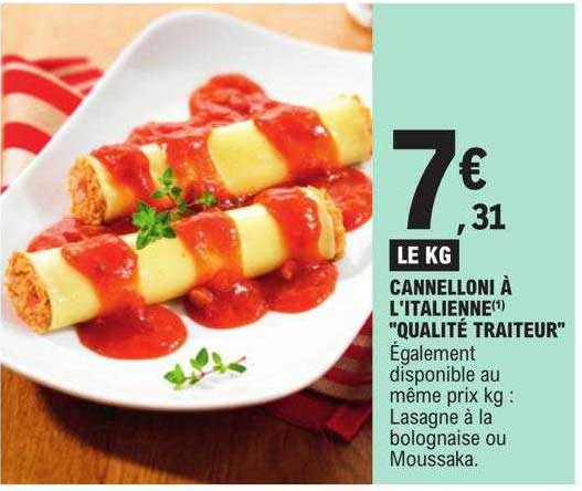 cannelloni à l'italienne "qualité traiteur"