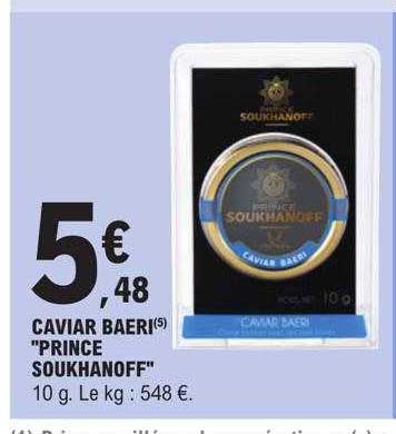 caviar baeri "prince soukhanoff"