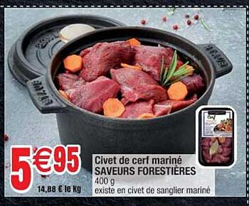 civet de cerf mariné saveurs forestières