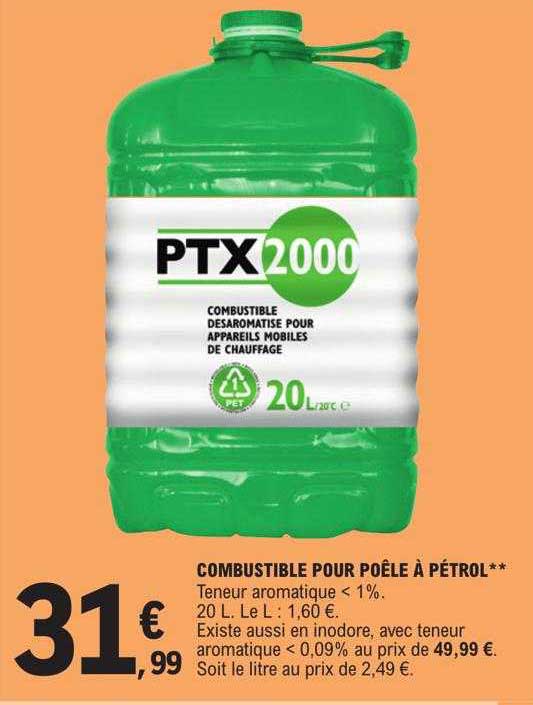 combustible pour poêle à pétrol