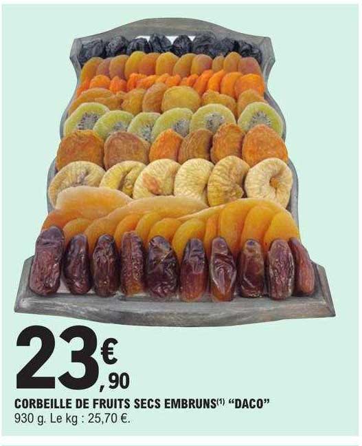 Corbeille De Fruits Secs Embruns "daco"