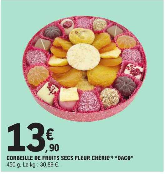 corbeille de fruits secs fleur chérie "daco"