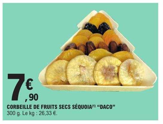 corbeille de fruits secs séquoia "daco"