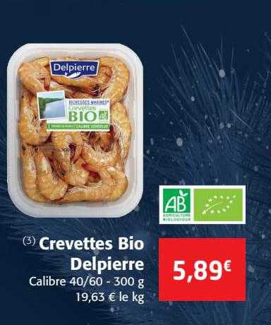 Crevettes Bio Delpierre