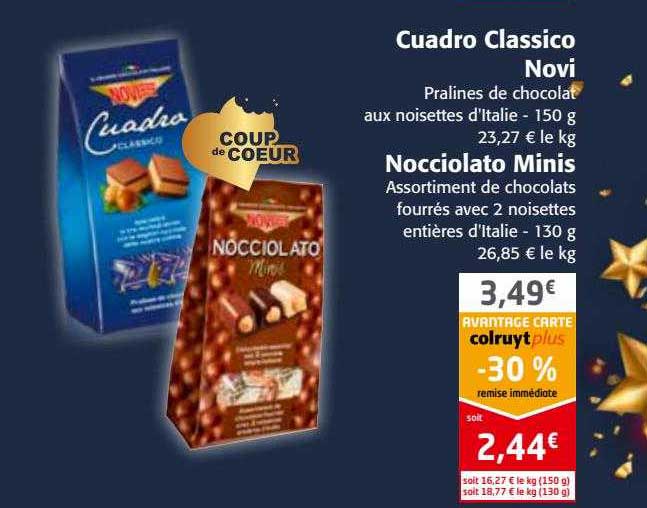 cuadro classico novi, nocciolato minis