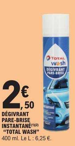 dégivrant pare-brise instantané "total wash"