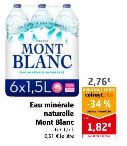 Eau Minérale Naturelle Mont Blanc
