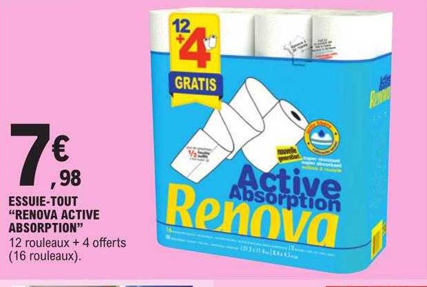 essuie-tout "renova active absorption"