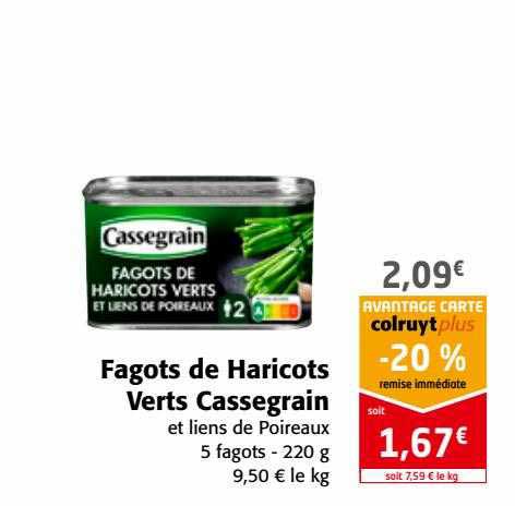 fagots de haricots verts cassegrain