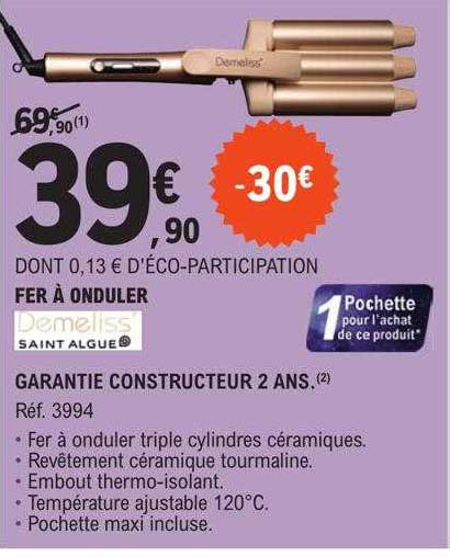 fer à onduler demeliss saint algue