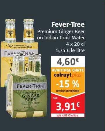 fever-tree premium ginger beer ou indian tonic water