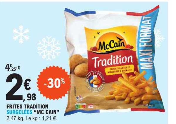frites tradition surgelées "mc cain"