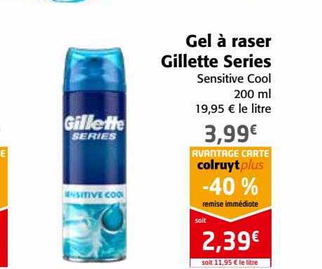 gel à raser gillette séries