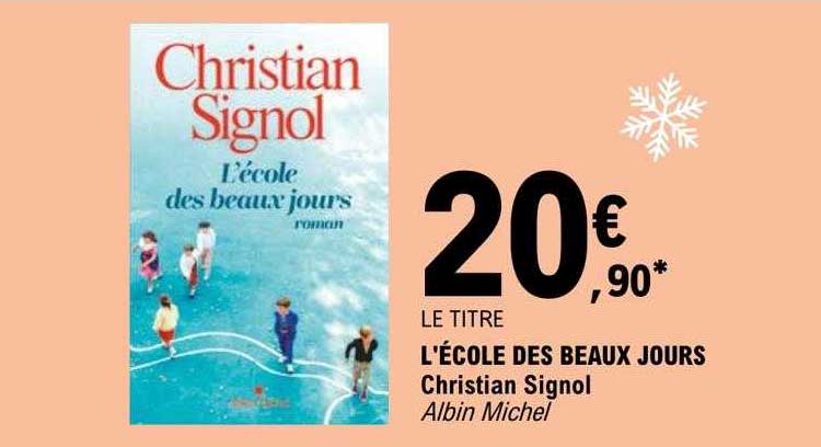 l'école des beaux jours - christian signol