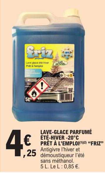 lave-glace parfumé été-hiver -20°c prêt à l'emploi "friz"