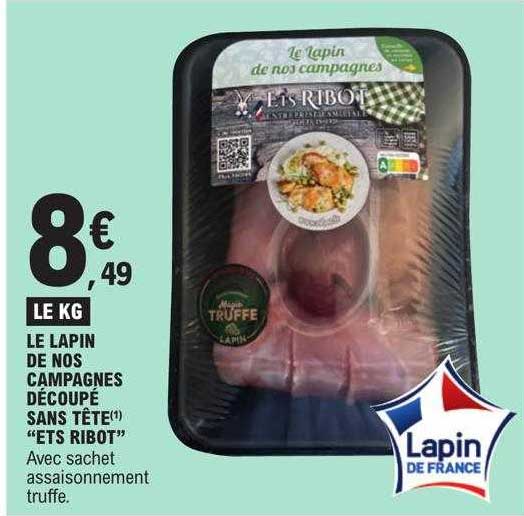 le lapin de nos campagnes découpé sans tête "ets ribot"