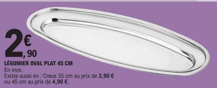 légumier oval plat 45 cm