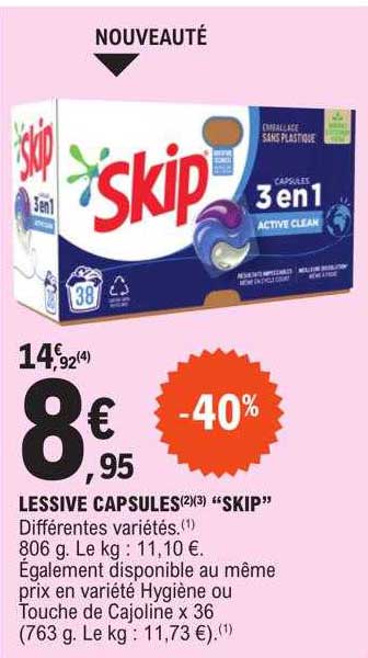 Lessive Capsules "skip"