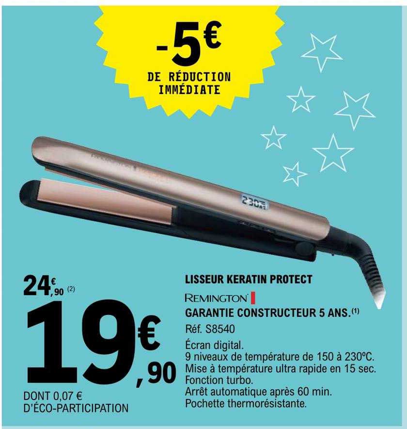 lisseur keratin protect remington