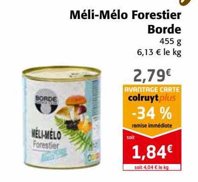 méli-mélo forestier borde