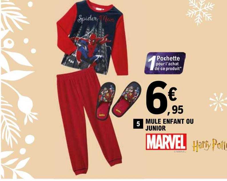 mule enfant ou junior marvel, harry potter