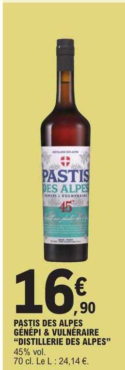 pastis des alpes génépi & vulnéraire "distillerie des alpes"