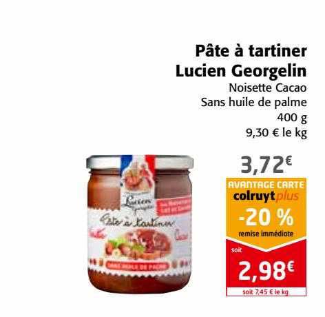 pâte à tartiner lucien georgelin
