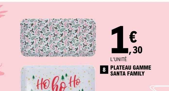 plateau gamme santa family