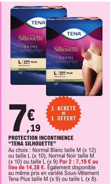 Protection Incontinence "tena Silhouette"