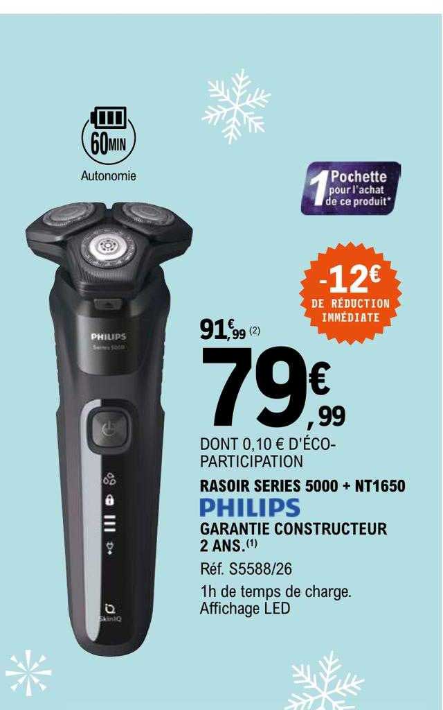 rasoir series 5000 + nt1650 philips