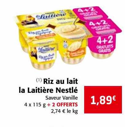 Riz Au Lait La Laitière Nestlé