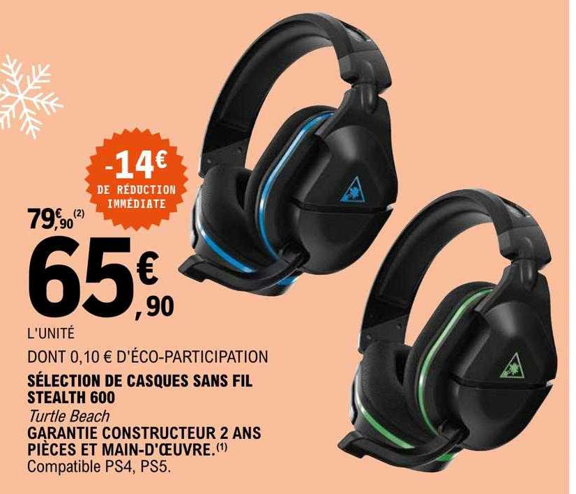 sélection de casques sans fil stealth 600