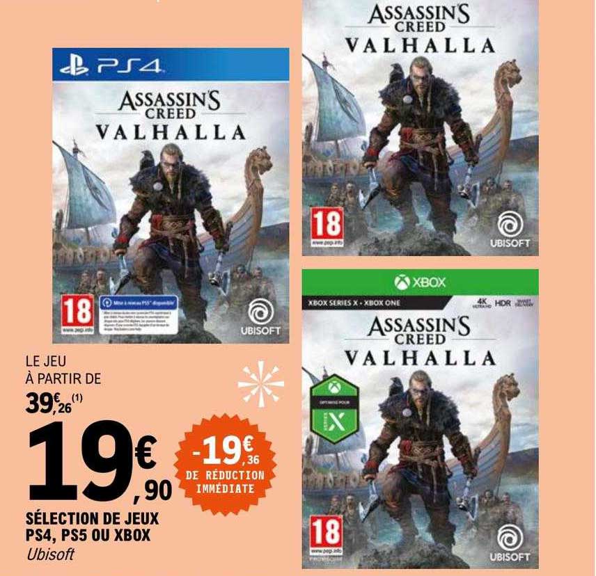 sélection de jeux ps4, ps5 ou xbox