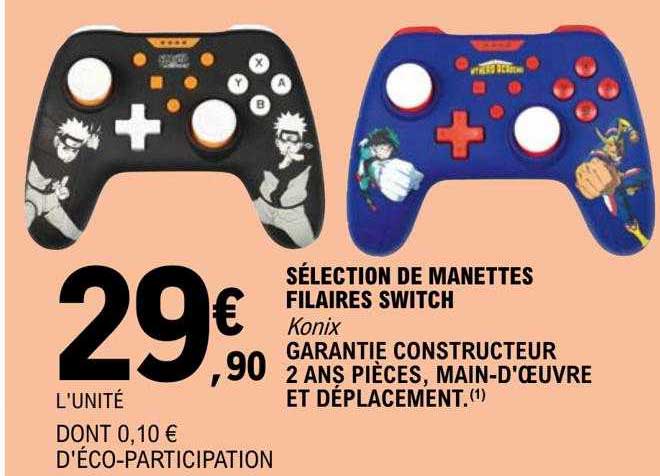 Sélection De Manettes Filaires Switch Konix