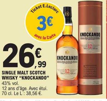 single malt scotch whisky "knockando"