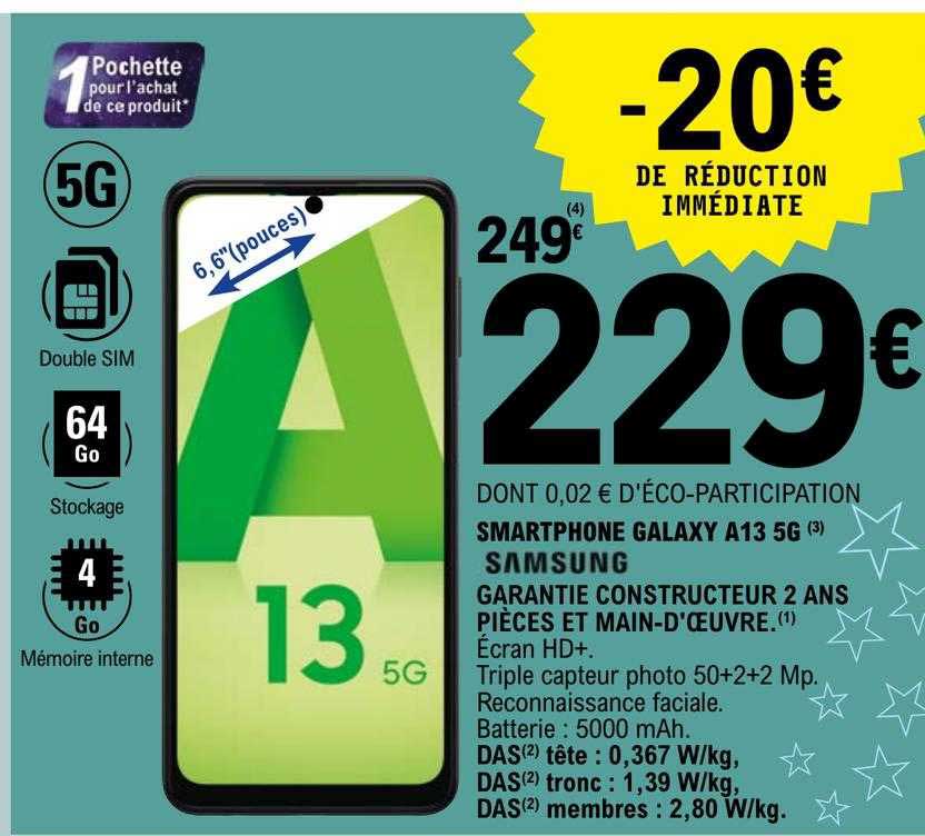 smartphone galaxy a13 5g samsung