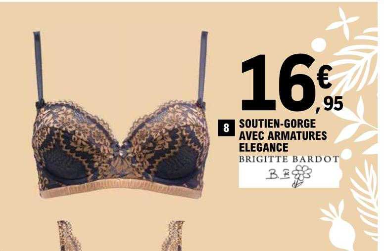 soutien-gorge avec armatures élégance brigitte bardot
