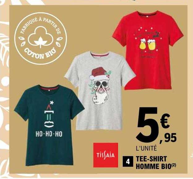 tee-shirt homme bio tissaia