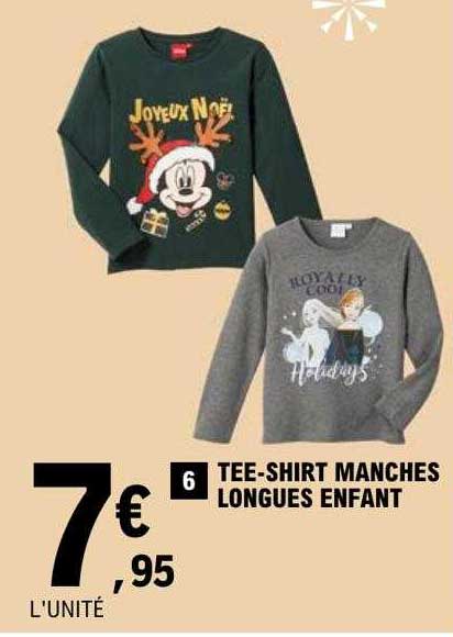 tee-shirt manches longues enfant