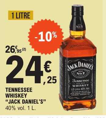 tennessee whiskey "jack daniel's"