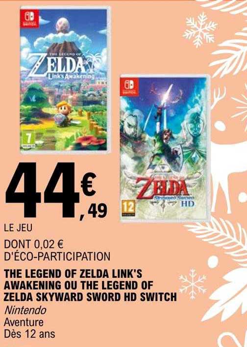 the legend of zelda link's awakening ou the legend of zelda skyward sword hd switch