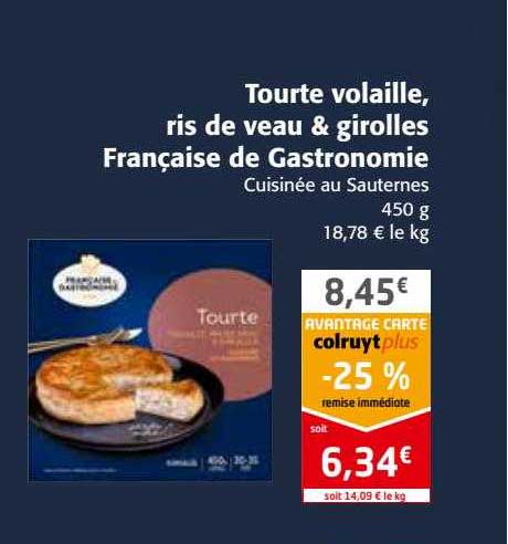 tourte volaille, ris de veau & girolles française de gastronomie