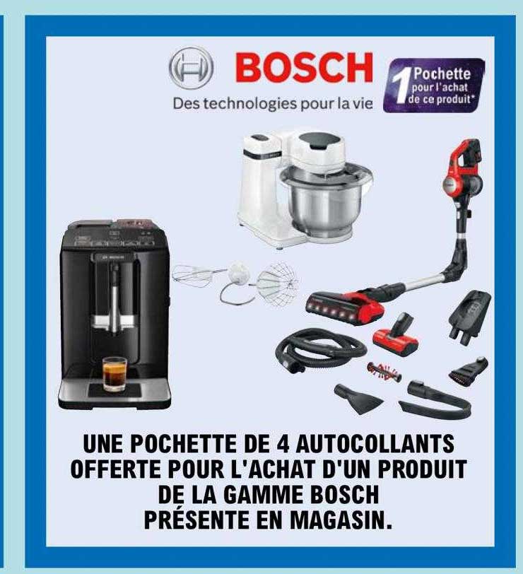 Une Pochette De 4 Autocollants Offerte Pour L'achat D'un Produit De La Gamme Bosch