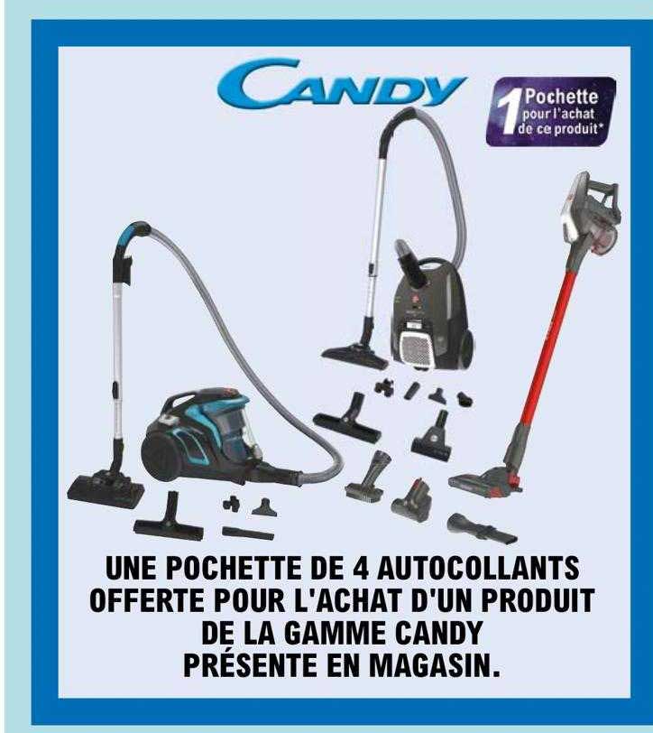 une pochette de 4 autocollants offerte pour l'achat d'un produit de la gamme candy