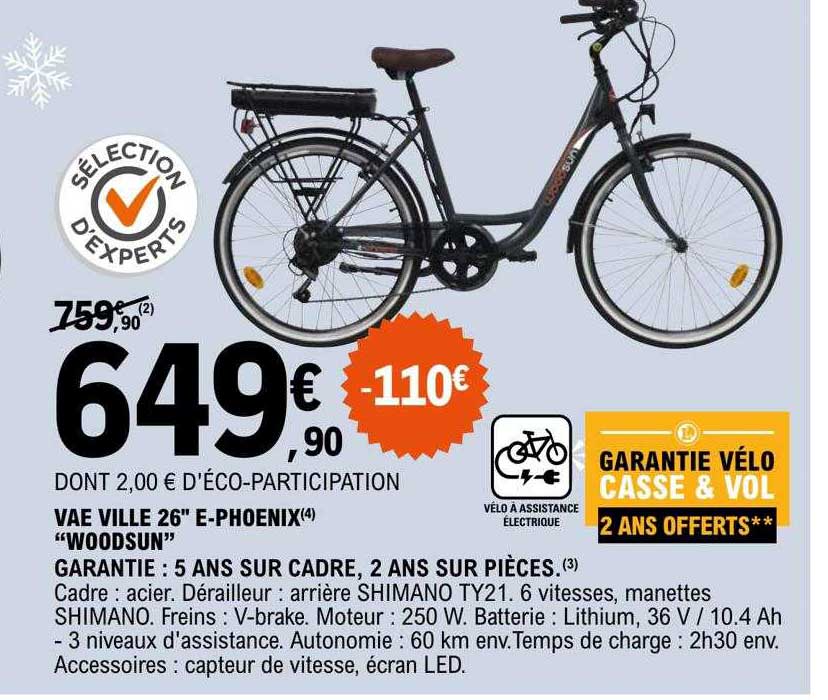 vae ville 26" e-phoenix "woodsun"