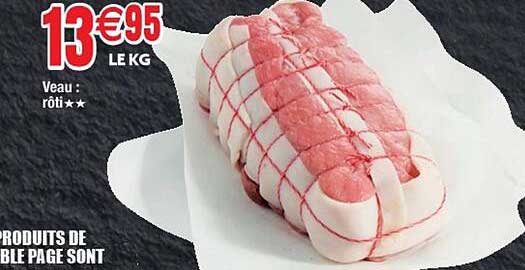 Veau : Rôti**
